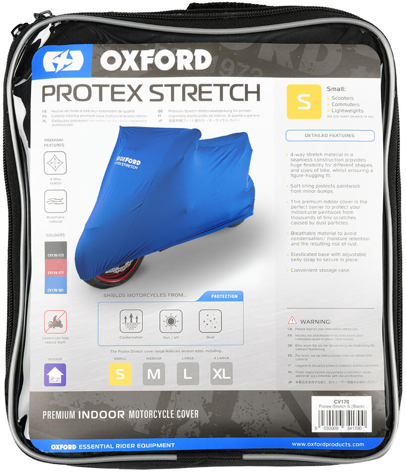 Oxford Protex Bike copre Stretch Indoor XL Blue