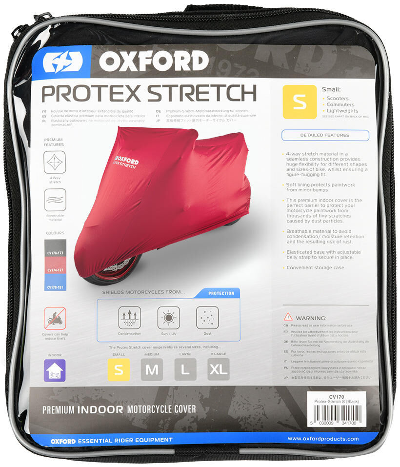 Oxford Protex Bike Covers Stretch Indoor l Rojo