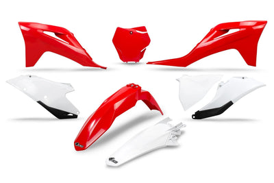 Kit finiture carrozzeria ufo plast ufo gasgas oem rosso bianco