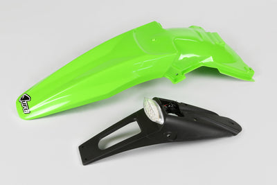 Juego de guardabarros Ufo plast guardabarros trasero ufo kawasaki led verde
