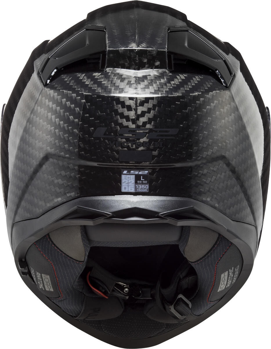 Casco integral LS2 FF811 Vector II Carbon sólido casco FF811 Vector II sólido bl. carbono XXL