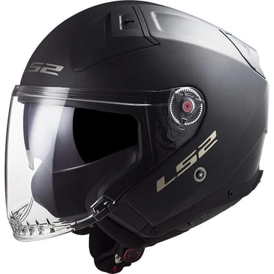 Casco jet Ls2 of603 casco Infinity ii of603 infi. ii solido m nero opaco