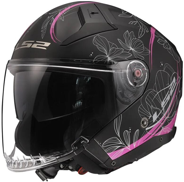 Casco jet Ls2 “of603 Infinity ii lotus” casco of603 infi. ii loto m nero rosa