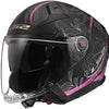 Casco jet Ls2 “of603 Infinity ii lotus” casco of603 infi. ii loto è nero rosa