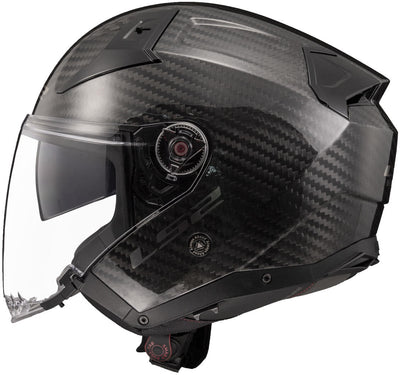Ls2 jethelm of603 infinity ii carbon solid helmet infinity ii carbon black gr. xxl
