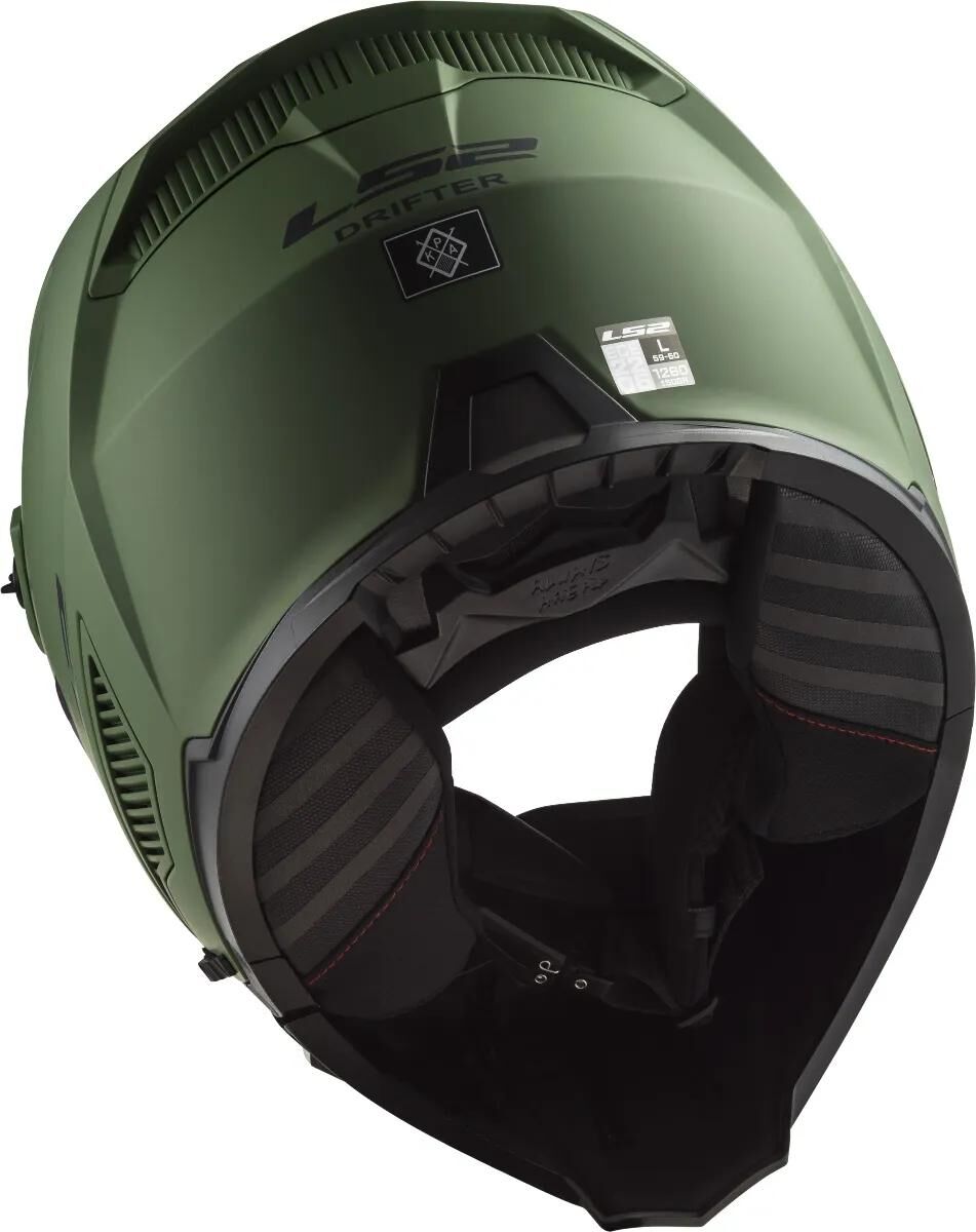 Casco modulare Ls2 of606 drifter solid casco of606 drifter solid xs verde opaco