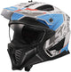 Casco modular ls2 of606 drifter devor casco of606 drtifer devor xxl blanco azul mate