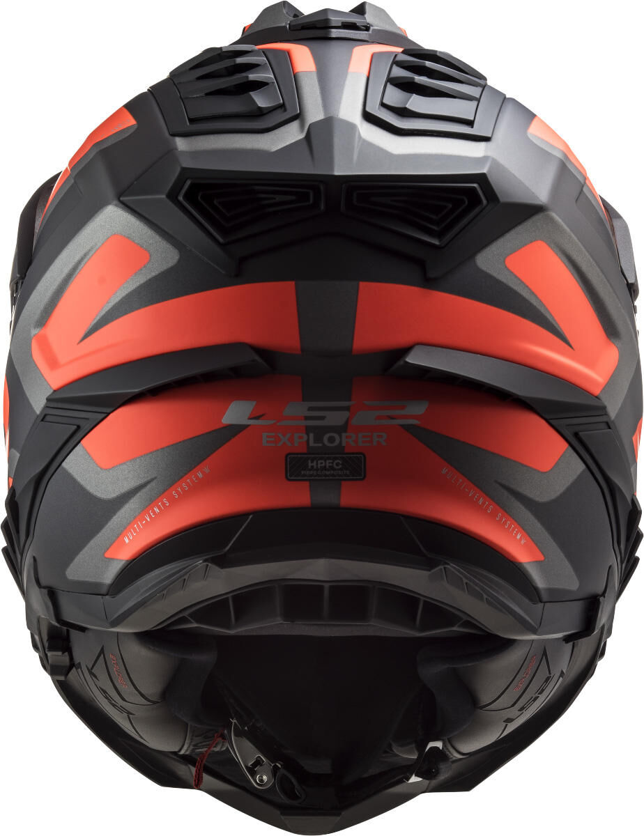 Casco enduro ls2 mx701 explorer alter, desmontable y lavable, almohadillas de rescate, cierre micrométrico, parte superior del casco desmontable, preparación para comunicación con el casco, pinlock 70 maxvision™. casco mx701 explorer alter l bl. o mate