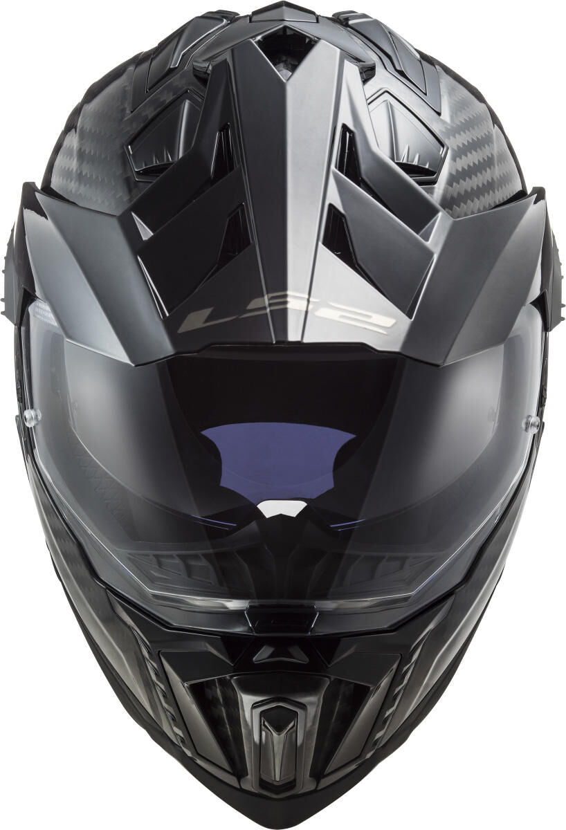 Casco enduro ls2 mx701 explorer carbon solid, material: carbono lacado, casco con doble cierre D mx701 exp.car. sólido m negro