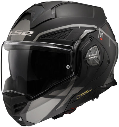 Ls2 opklaphelm ff901 advant x metryk helmet advant x metry bw gr matt size 3xl