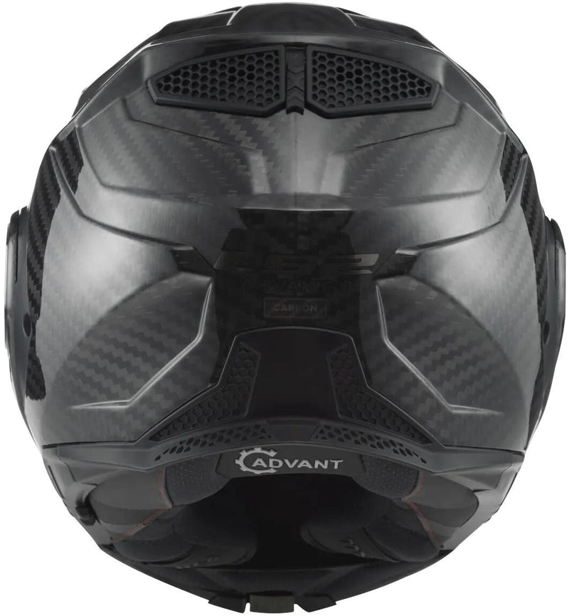 Ls2 opklaphelm ff901 advant x carbon solid helmet advant x carbo black gr. xxl