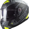 Casco integrale LS2 FF811 Vector II Splitter, casco FF811 Vect. II Spl. XXL Tit. Giallo