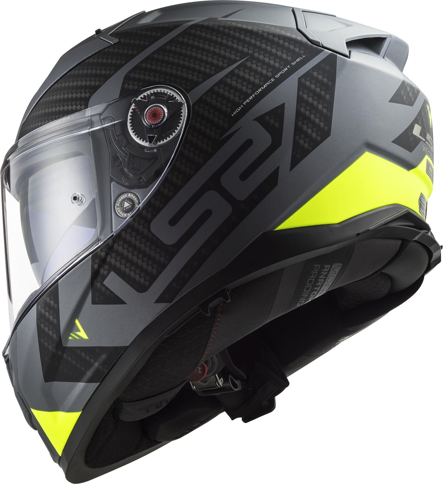Casco integrale LS2 FF811 Vector II Splitter, casco FF811 Vect. II Spl. XXL Tit. Giallo