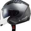 Ls2 casco jet solido copter ii de600 casco de600 copt. ii titanio sólido xl