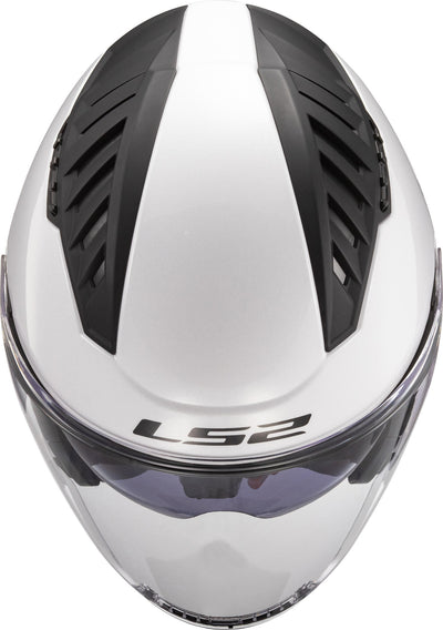 Ls2 jethelm of600 copter ii solid helmet copter ii soli white gr. l