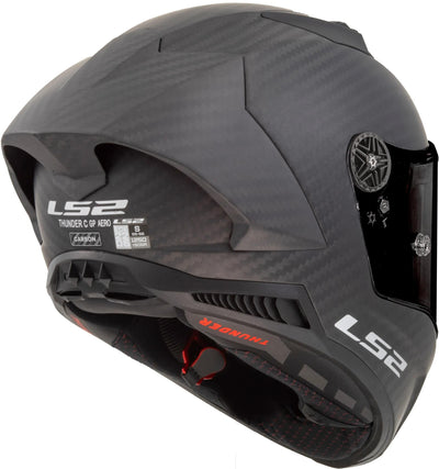 Ls2 full face helmet “ff805 thunder carbon gp aero” helmet ff805 th.ca.gp aero xl car. black matt