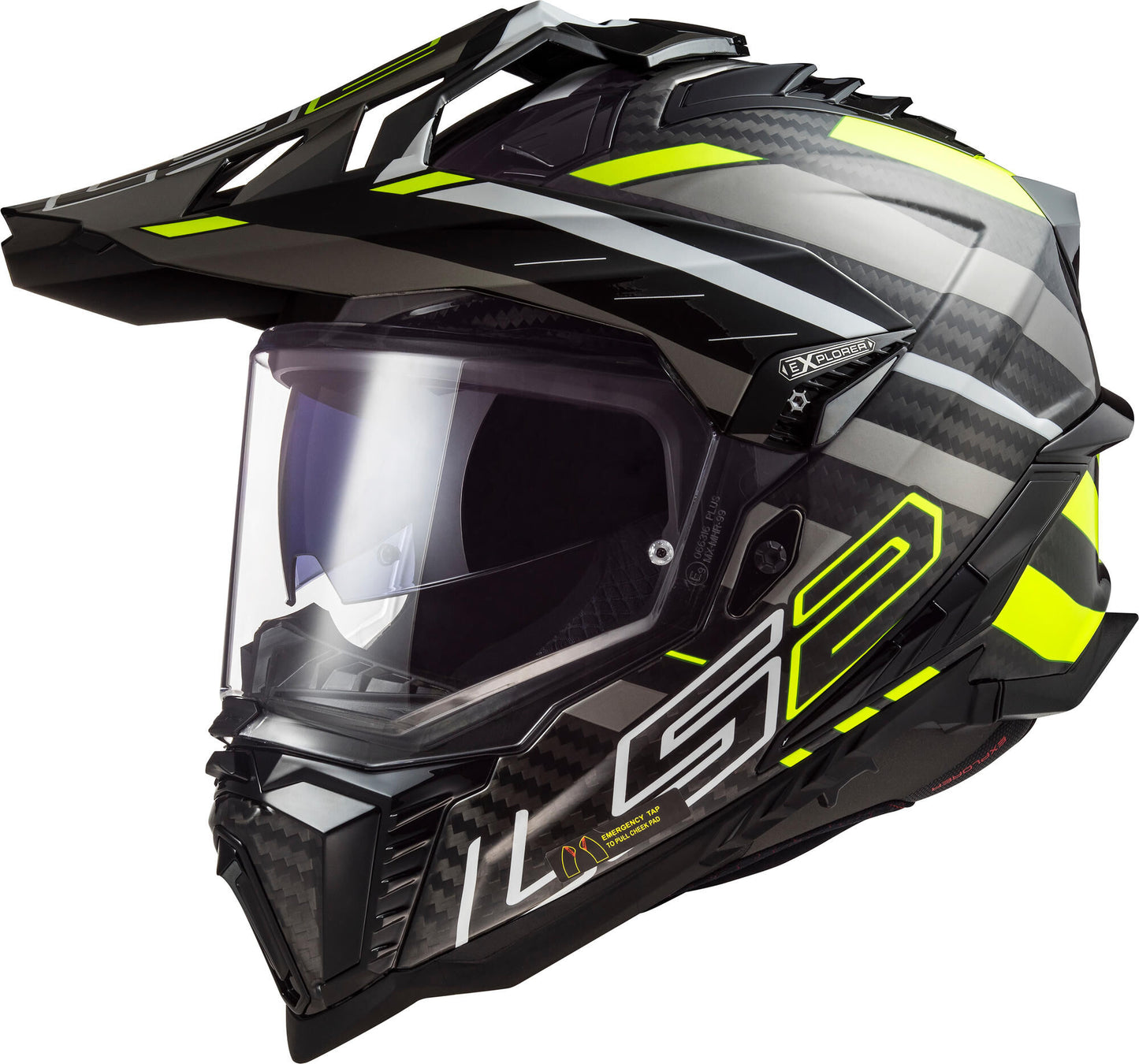 Casco enduro Ls2 mx701 explorer carbon edge. casco mx701 exp.auto. bordo m bl. già. titanio