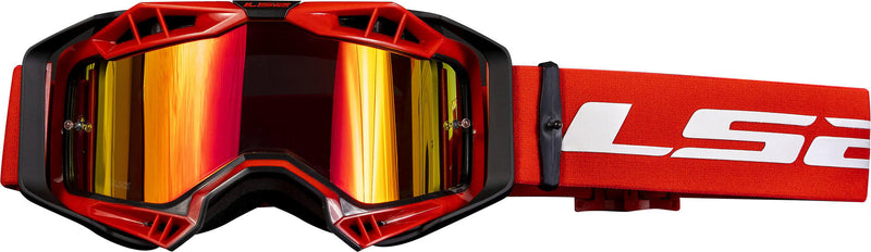 Occhiali motocross Ls2 aura pro occhiali aura pro nero rosso