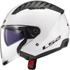 Ls2 jethelm of600 copter ii solid helmet copter ii soli white gr. l