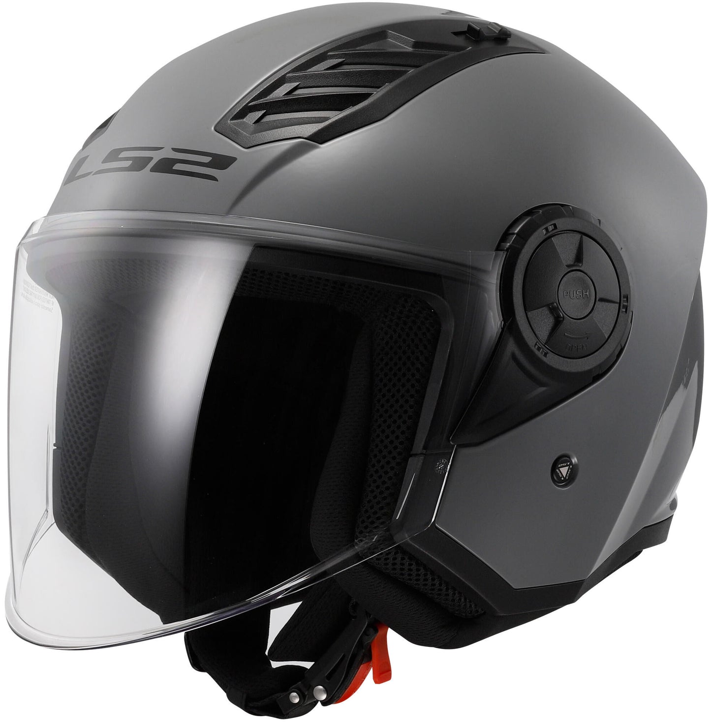 Ls2 of616 airflow ii casco jet solid casco of616 airfl.ii solid m nardo gris