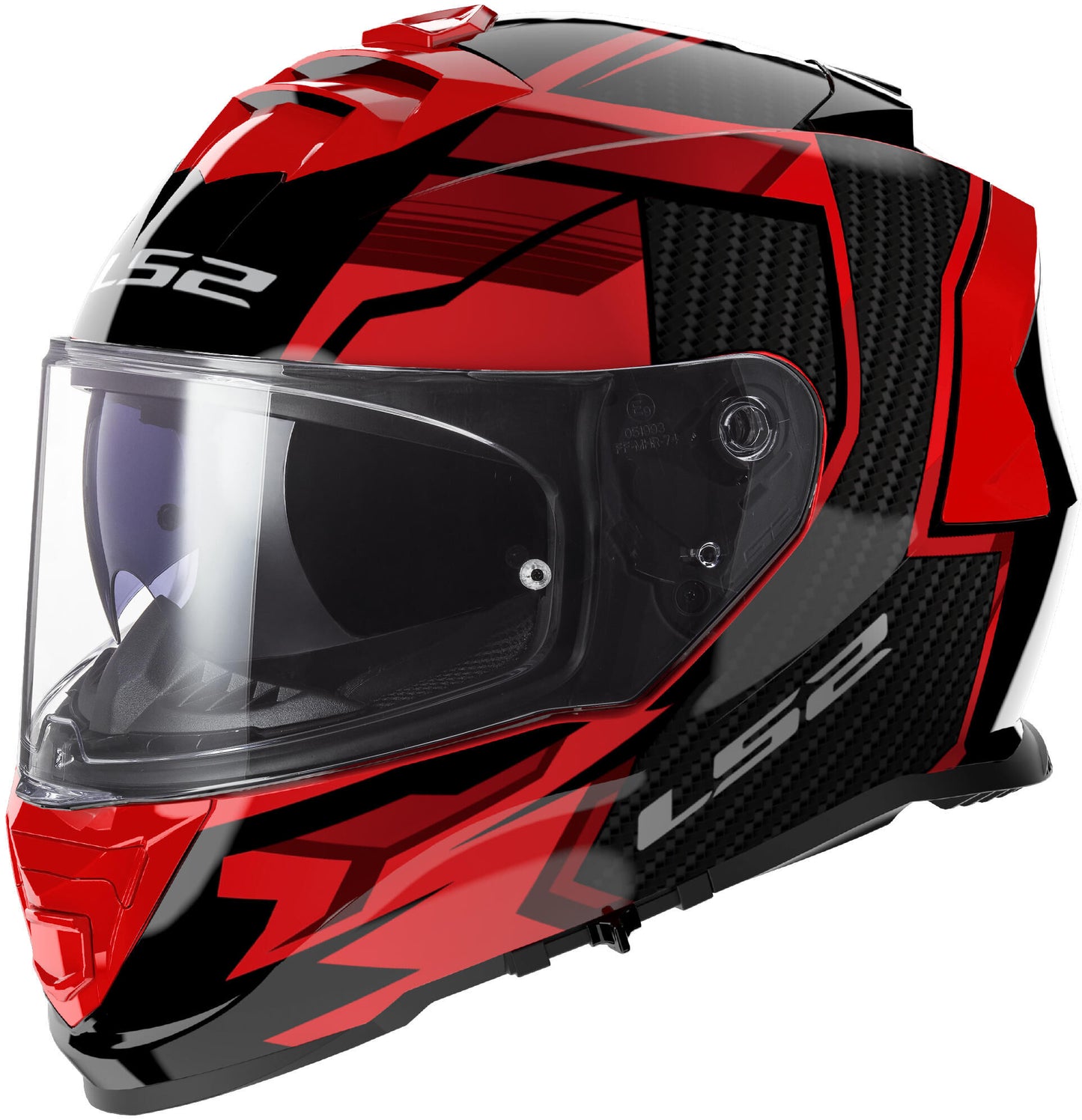 Casco integrale Ls2 ff800 storm ii tracker casco ff800 storm ii tracker s nero rosso