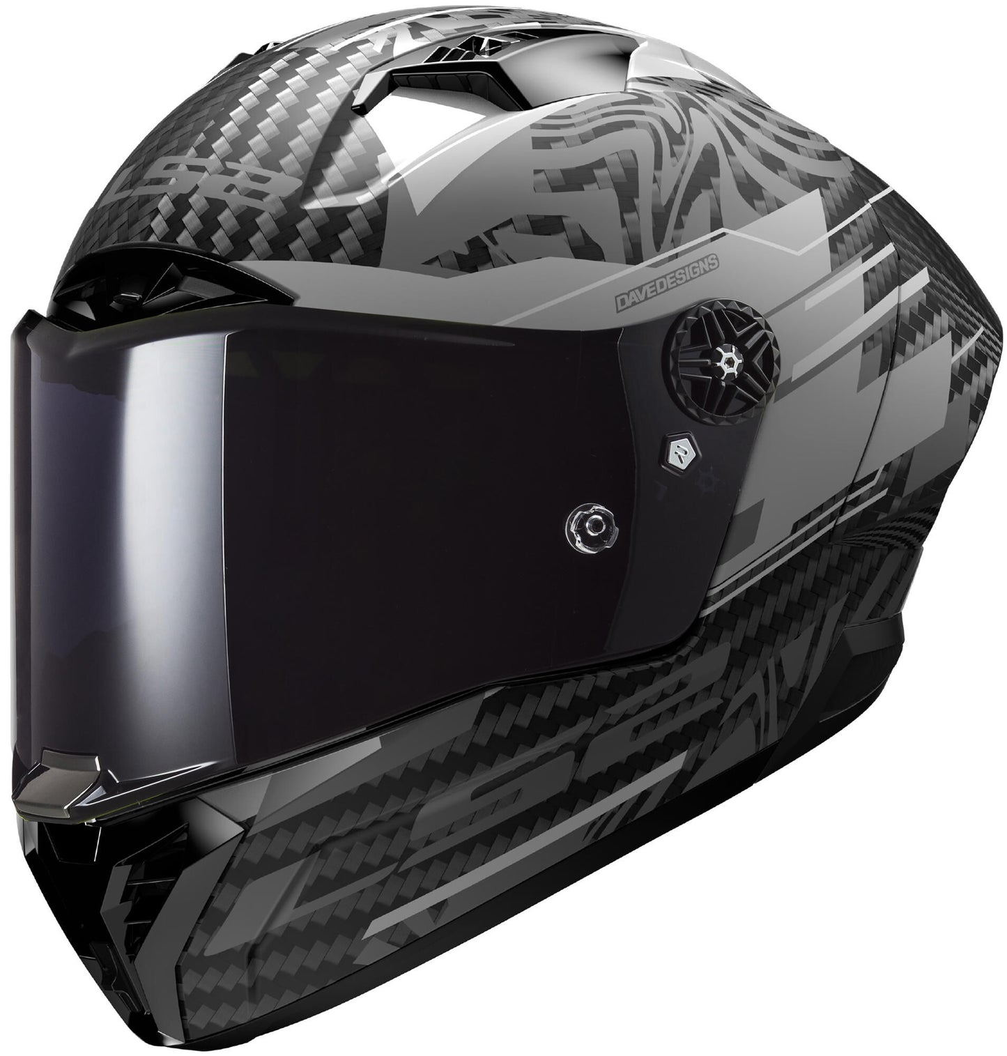 Casco integral ls2 ff805 thunder carbon gp aero polar casco ff805 th.ca.gp aero polar l bl. gramo.