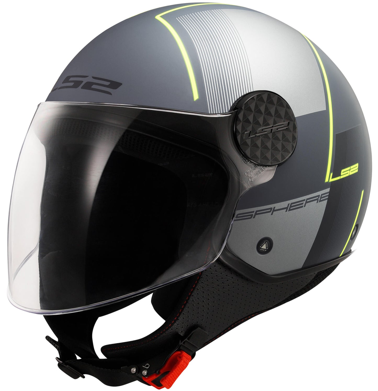 Casco jet ls2 de 558 esfera lux ii casco resistente de 558 sph. lux ii firme m tit. amarillo.