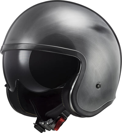 Casco jet ls2 de jeans spitfire 599 ii. casco of599 spitfire ii jeans titanio talla m