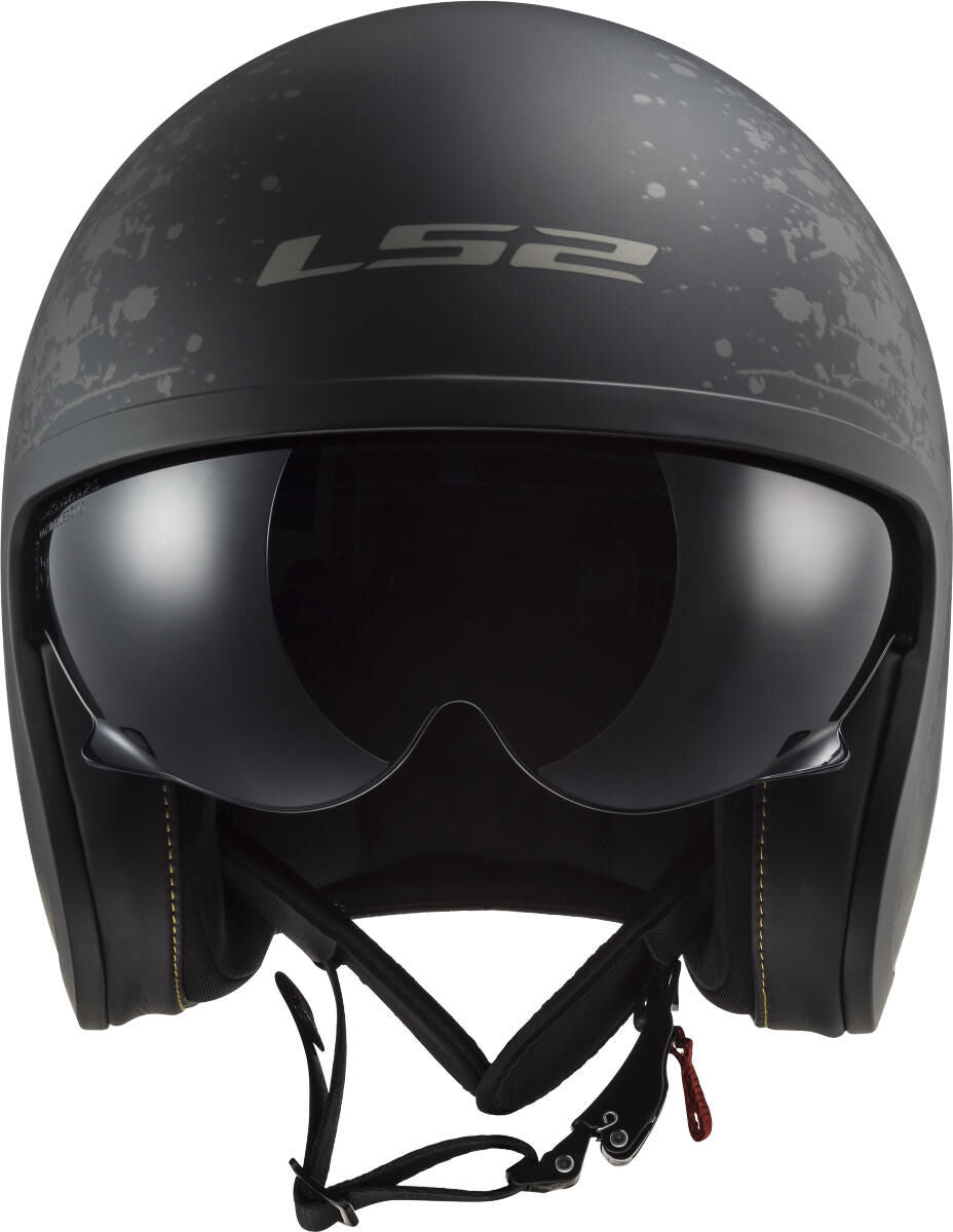 Casco jet ls2 of599 ii spitfire flag casco of599 spitf.ii flag xxl bl. titanio