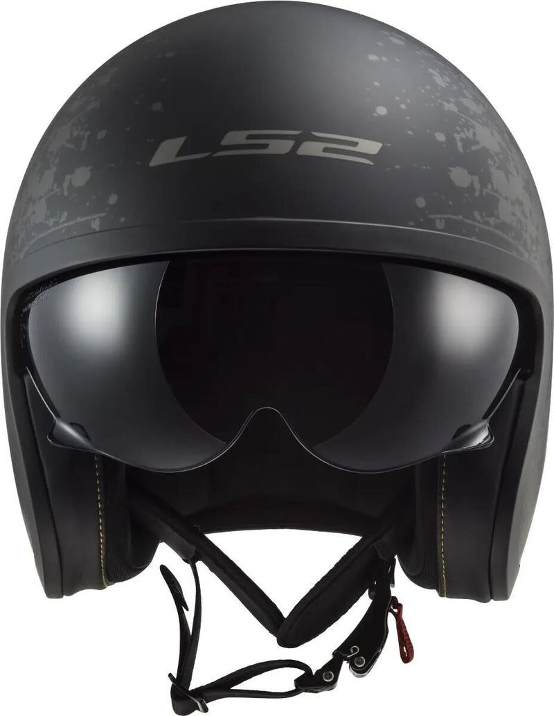 Casco jet Ls2 of599 ii casco spitfire flag of599 spitf.ii flag l bl. titanio