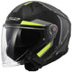 Casco jet Ls2 of603 Infinity ii Focus Casco of603 infi. II focus. xl nero giallo. grigio