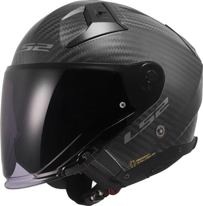 Casco jet Ls2 of603 Infinity ii Carbon Casco solido of603 Infinity II Carbon opaco gr. XL