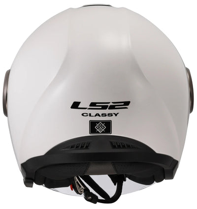 Ls2 of620 classy solid jet helmet helmet of620 classy solid l white