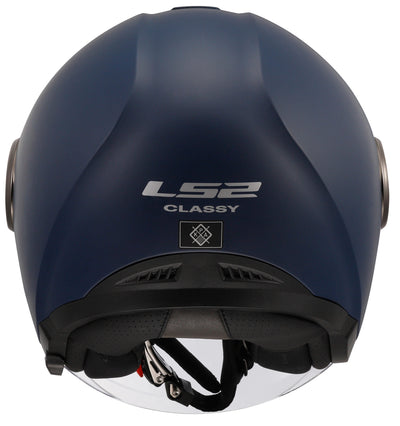 Casco jet Ls2 of620 classy solid casco of620 classy solid l blu opaco