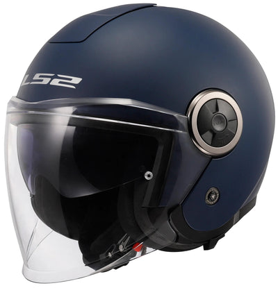 Ls2 of620 casco jet classy solid casco of620 classy solid l azul mate