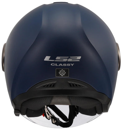 Ls2 of620 casco jet classy solid casco of620 classy solid l azul mate
