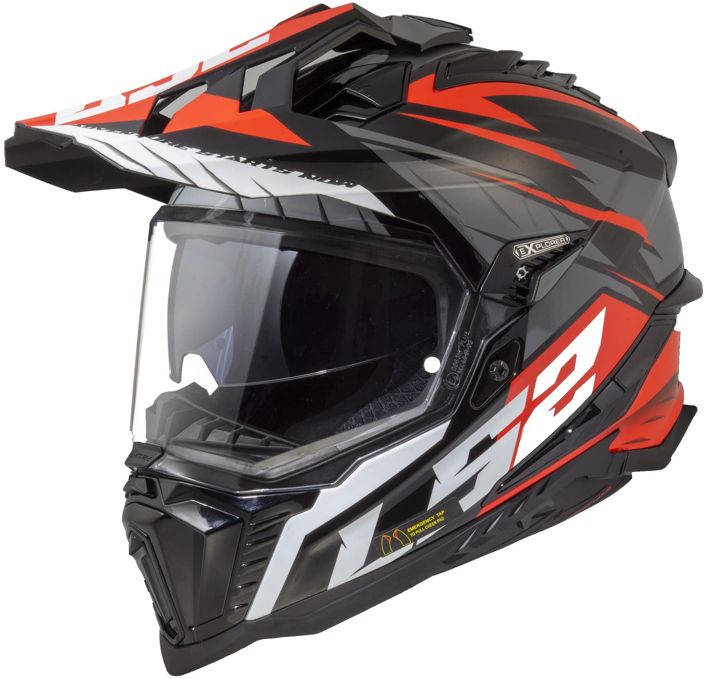 Ls2 endurohelm mx701 explorer spire helmet mx701 explorer spire sw gr rt gr. xxl