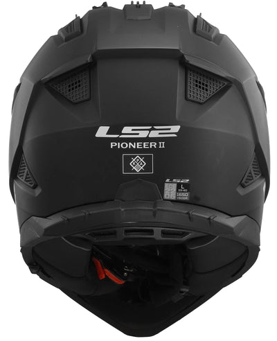 Casco enduro Ls2 MX702 Pioneer II Casco Solid MX702 Pawn. ii solido nero opaco