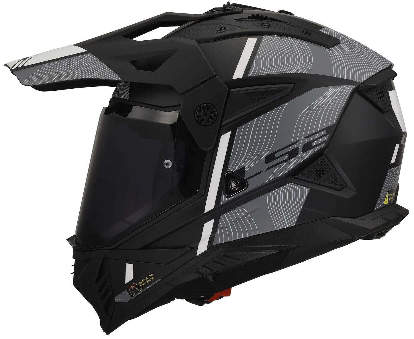 Ls2 endurohelm mx702 pioneer ii hill helmet mx702 pioneer ii hill m. bw ws gr. s