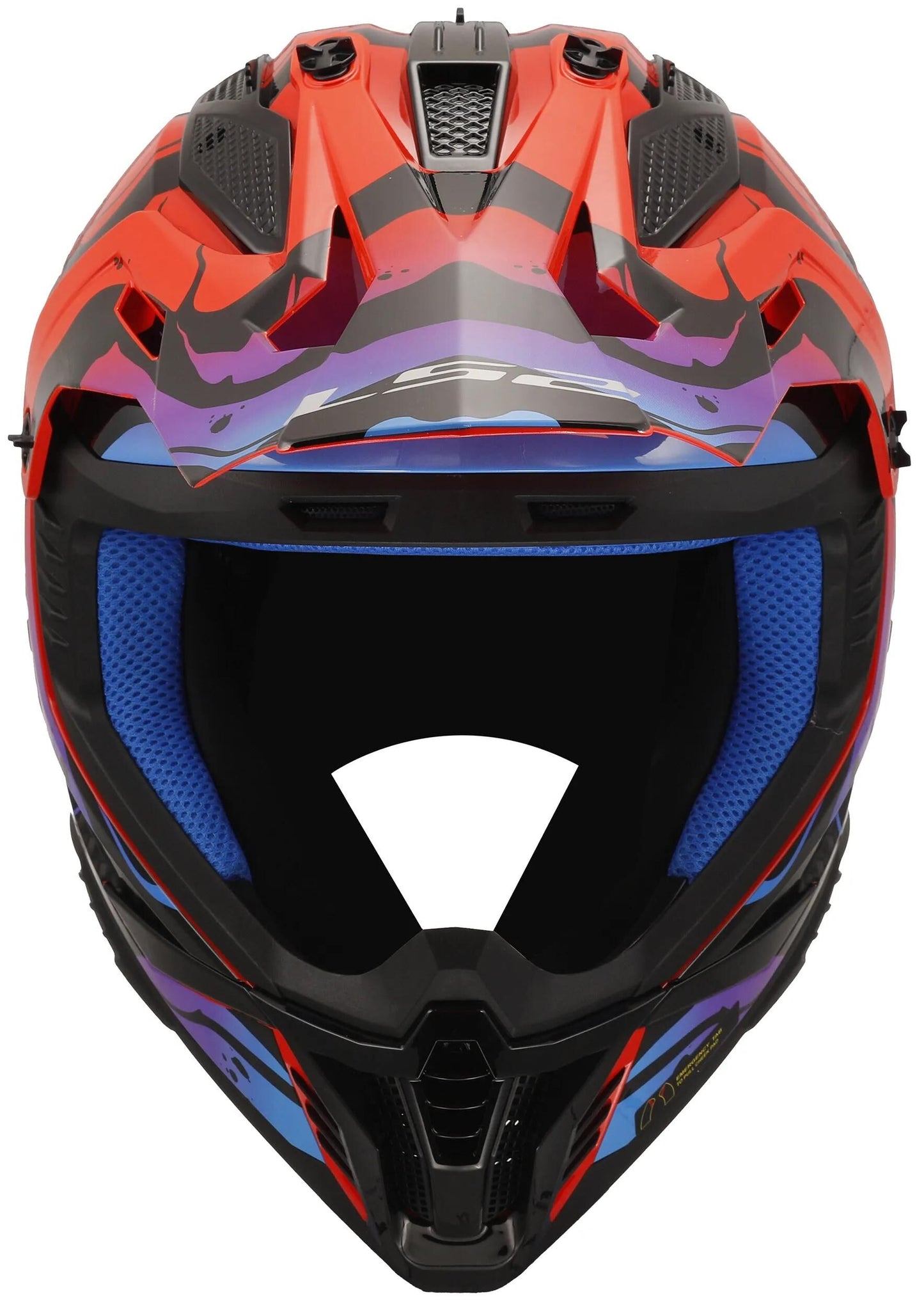 Casco motocross Ls2 mx708 lavaggio veloce ii. casco mx708 fast ii lavaggio l bl. colore rosso.