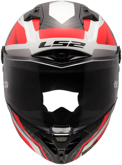 Ls2 full face helmet ff805 thunder carbon gp diamond helmet ff805 thunder gp raute xxl white red