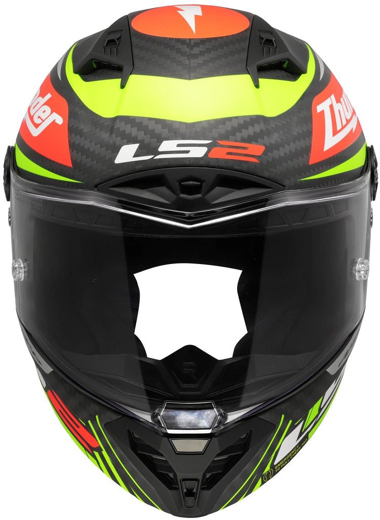 Ls2 integralhelm ff805 thunder carbon gp aero replica black helmet ff805 thunder gp aero replica sw. gr. l