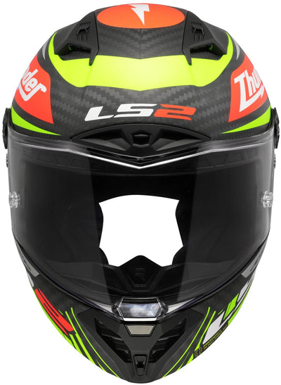 Ls2 full face helmet ff805 thunder carbon gp aero replica black. helmet ff805 thunder gp aero rep.black xl