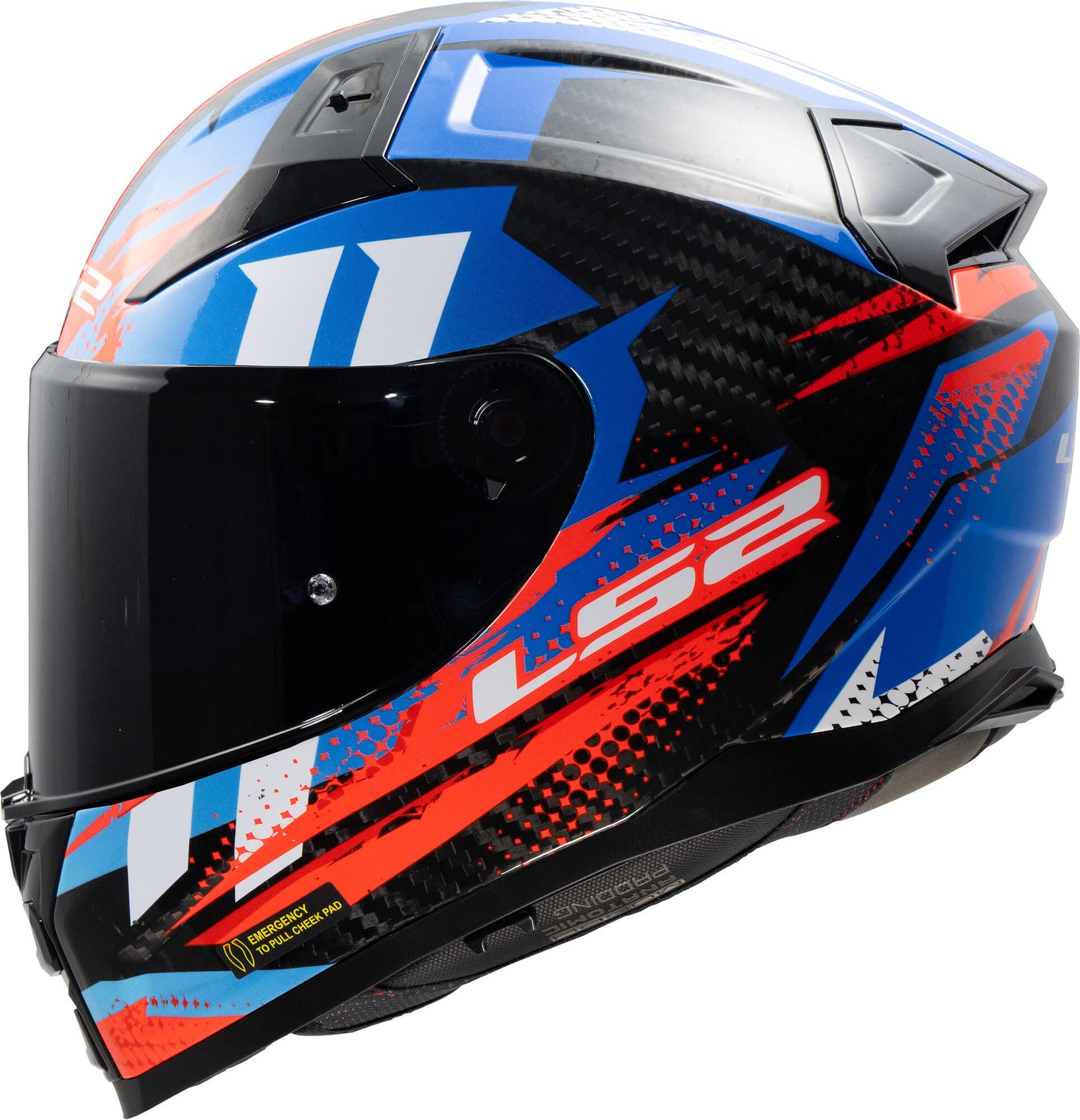 Casco integral ls2 ff811 vector ii carbono tantic. casco ff811 vector ii tantic m azul rojo
