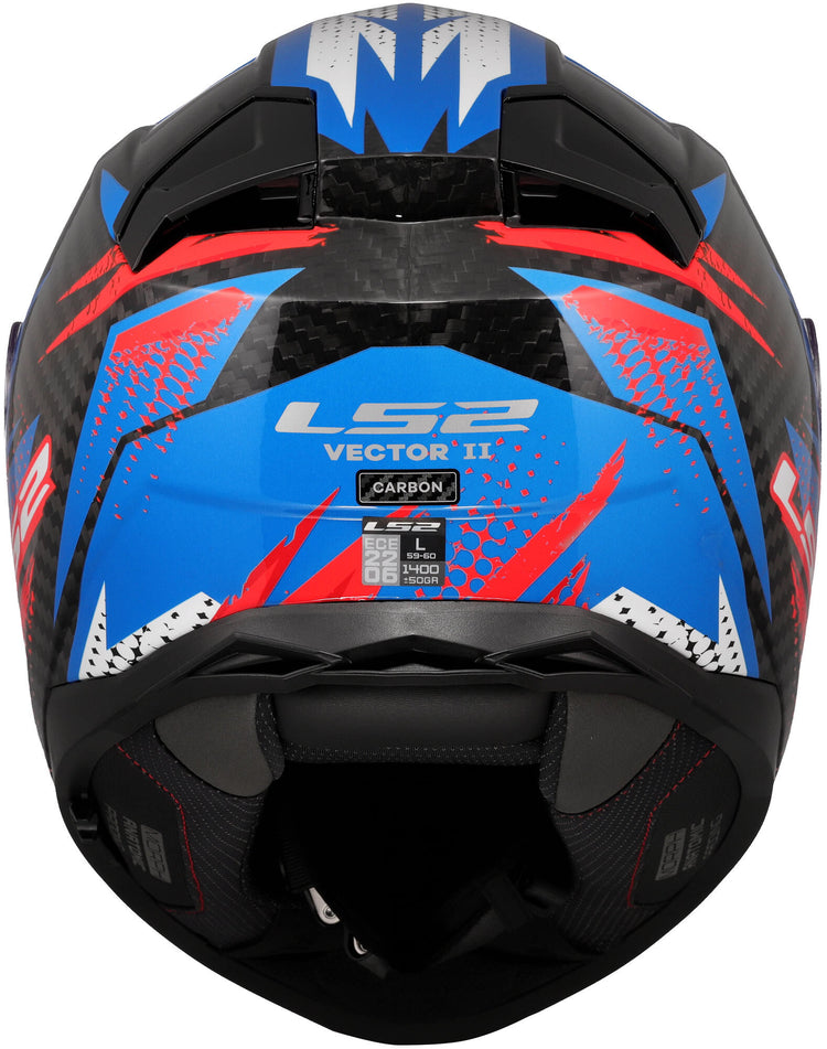 Ls2 integraalhelm ff811 vector ii carbon tantic helmet ff811 vector i tantic blue red gr. 3xl