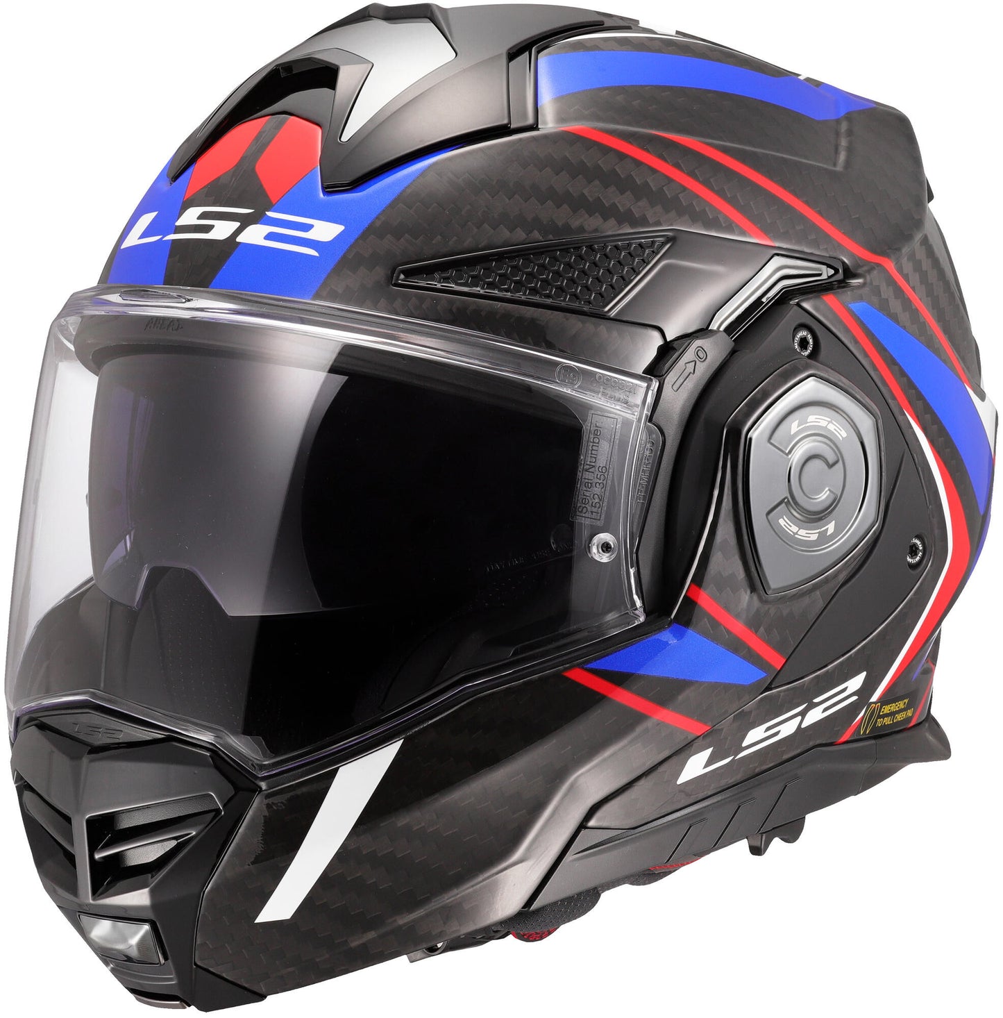 Casco apribile Ls2 ff901 advant x carbon future ii. casco advant x carb.fut.ii l bl b blu