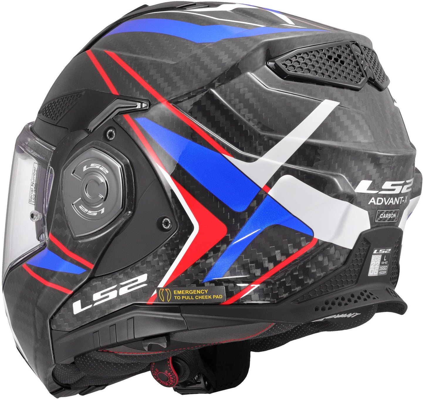 Casco apribile Ls2 ff901 advant x carbon future ii. casco advant x carb.fut.ii l bl b blu