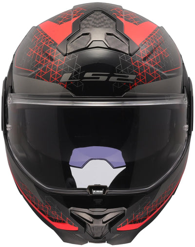 Ls2 flip up helmet ff910 advant ii astral helmet ff910 advant ii astral m black red