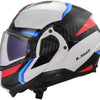Casco abatible ls2 ff910 advant ii triple. casco ff910 advant ii triple xl wh azul rojo