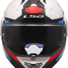 Casco abatible ls2 ff910 advant ii triple. casco ff910 advant ii triple xxl wh azul rojo